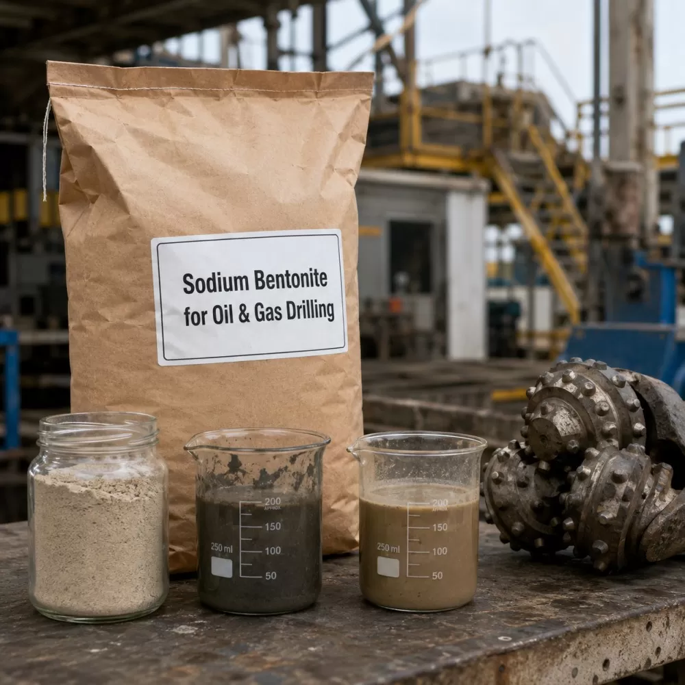 ​API Standard Sodium Bentonite Clay Powder for Drilling Mud & Piling | Jinshi