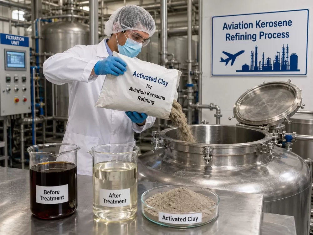 activated clay for Aviation kerosene refining