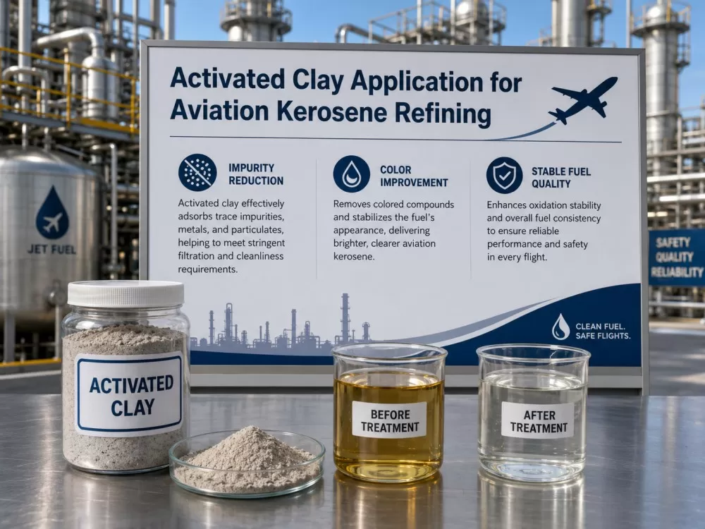 activated clay for Aviation kerosene refining