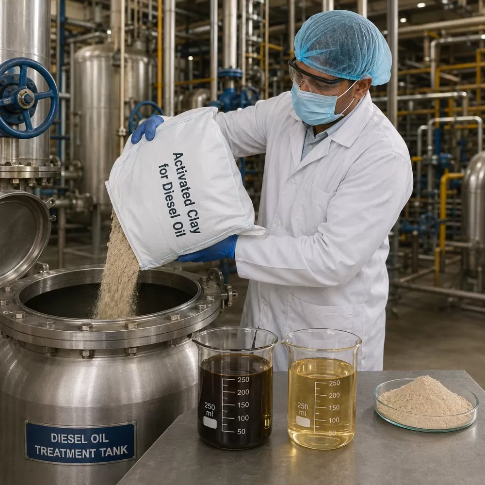 activated clay for Diesel oil