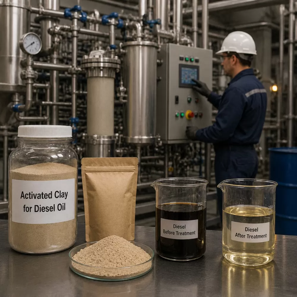 activated clay for Diesel oil