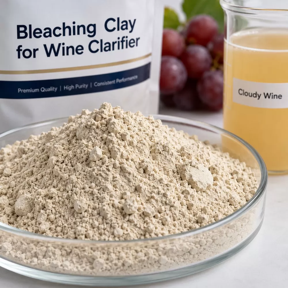 Bleaching Clay for Wine Clarification